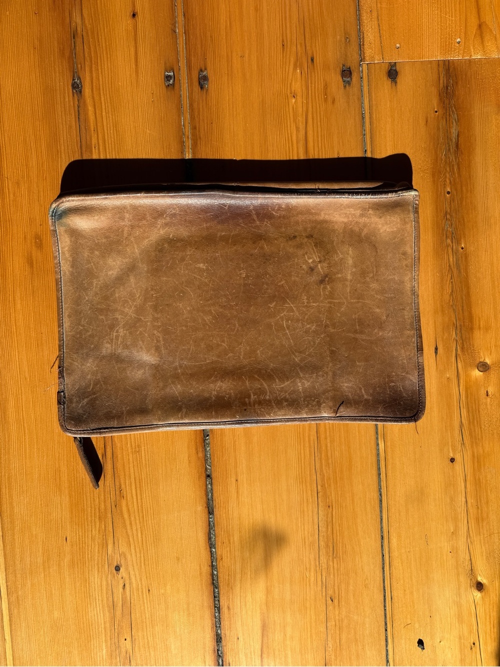 Vintage Coach Brown Leather Laptop Folio